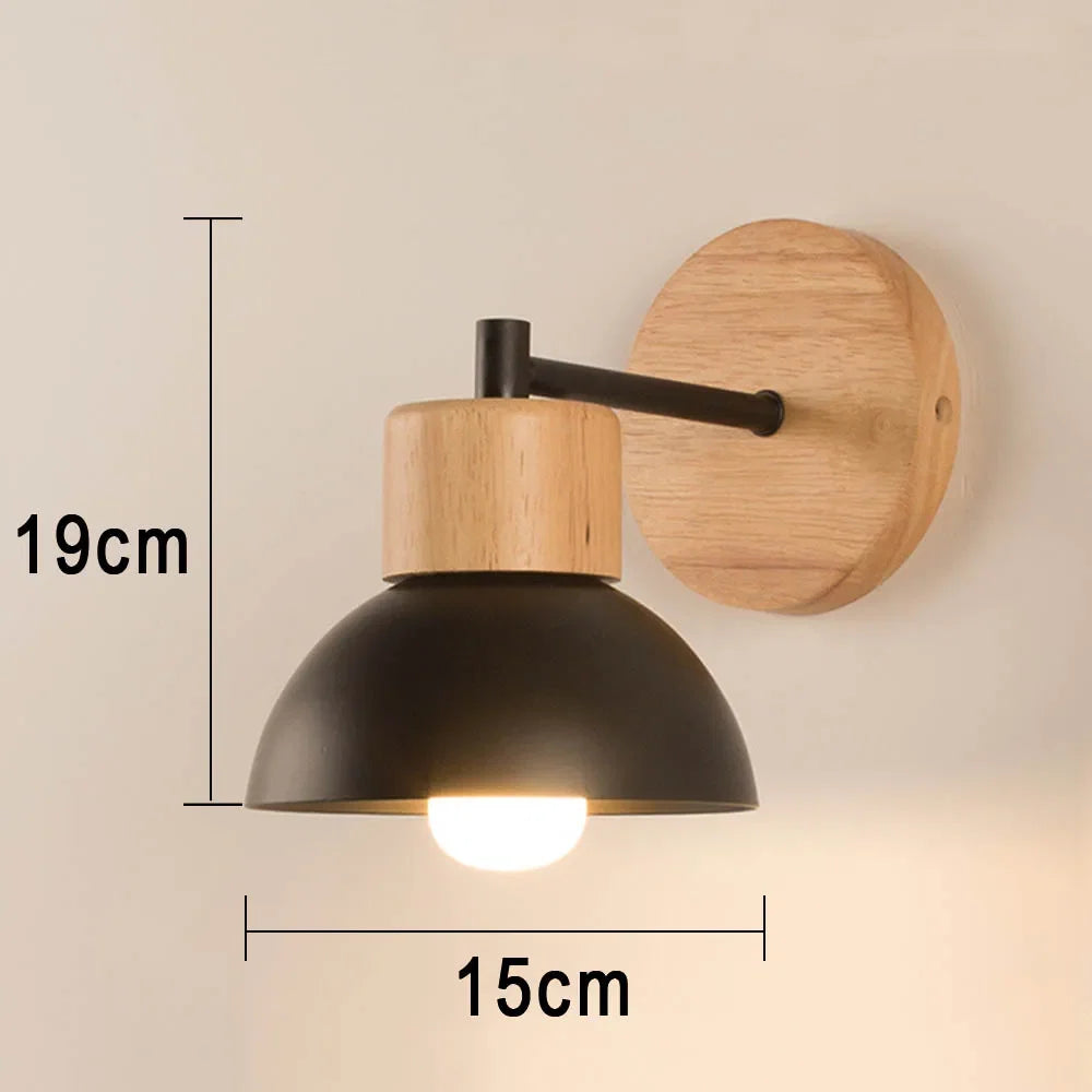 Wood & Metal Wall Lamp