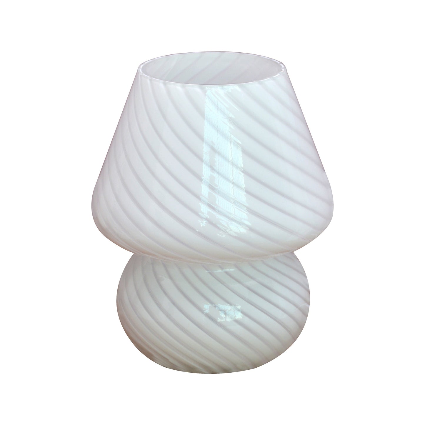 Murano-Style Glass Mushroom Lamp