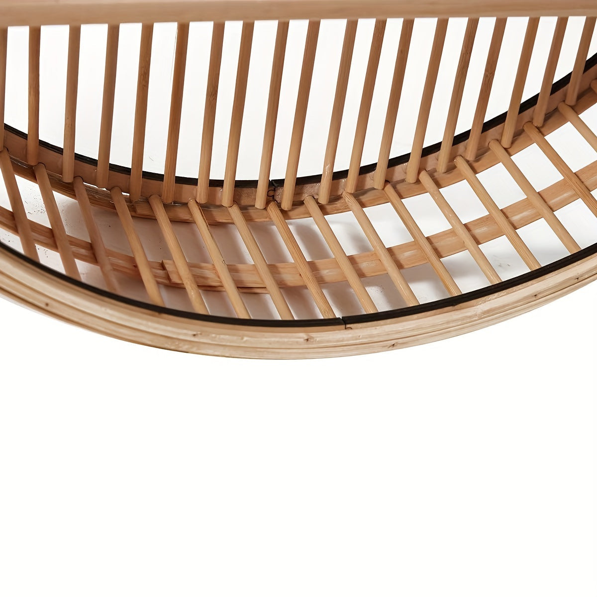 Round Bamboo Wall Shelf