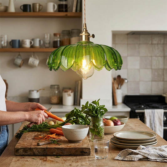 Vintage Flower Pendant Lamp lifestyle photo