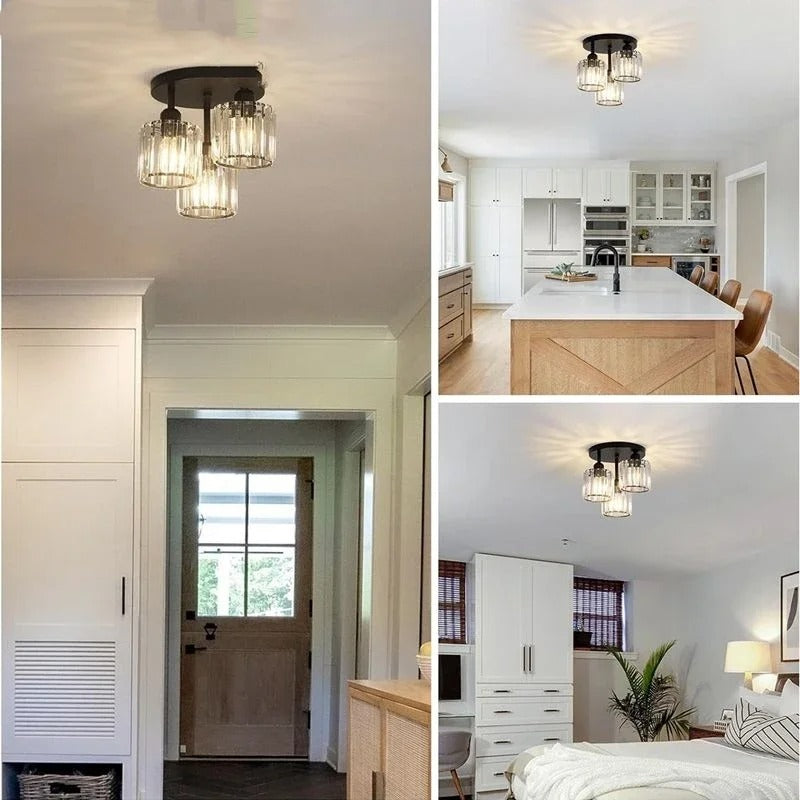 Modern Gold Luxury Crystal Ceiling Light