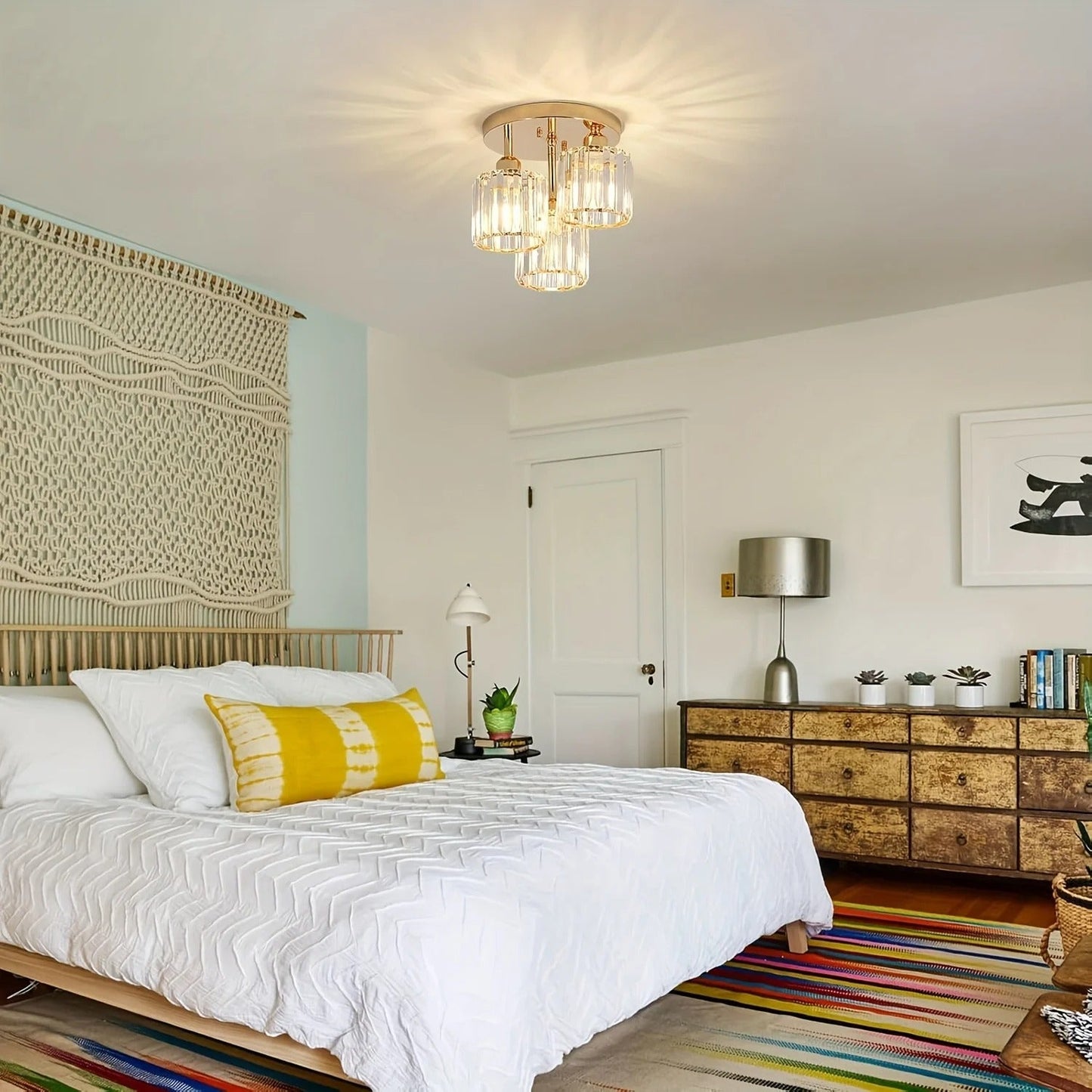 Modern Gold Luxury Crystal Ceiling Light