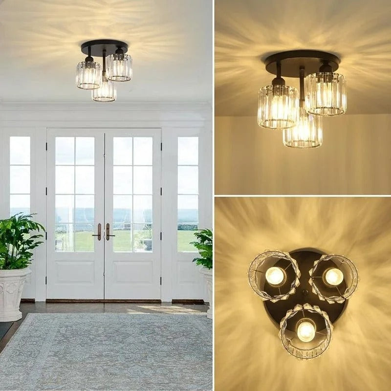 Modern Gold Luxury Crystal Ceiling Light